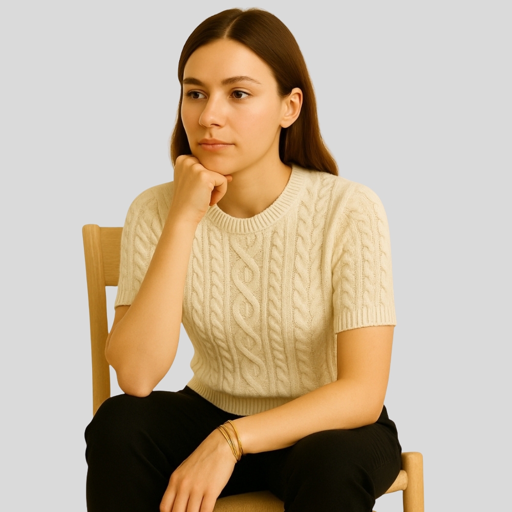 Cable Knit T Shirt
