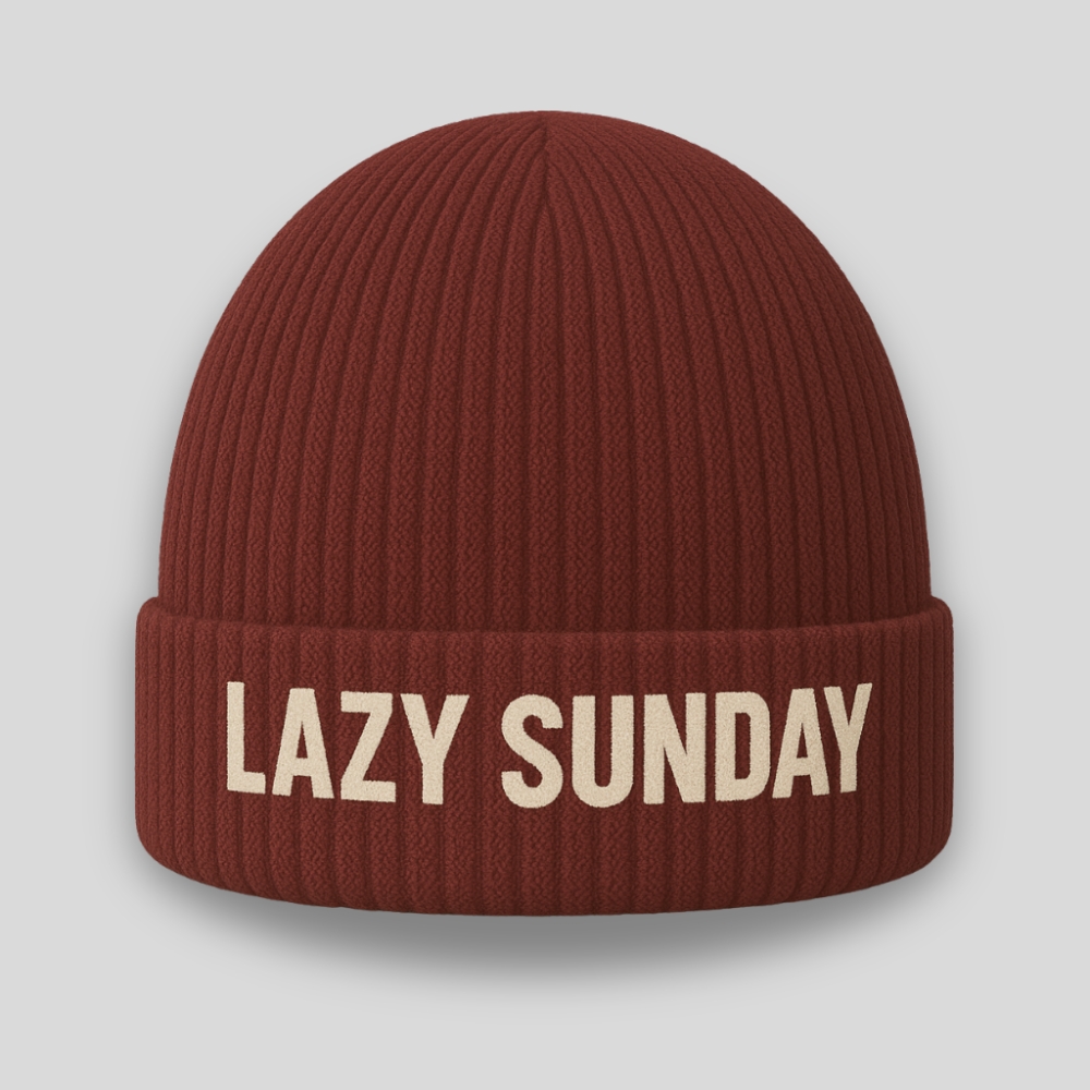 Custom Writing Knit Beanie
