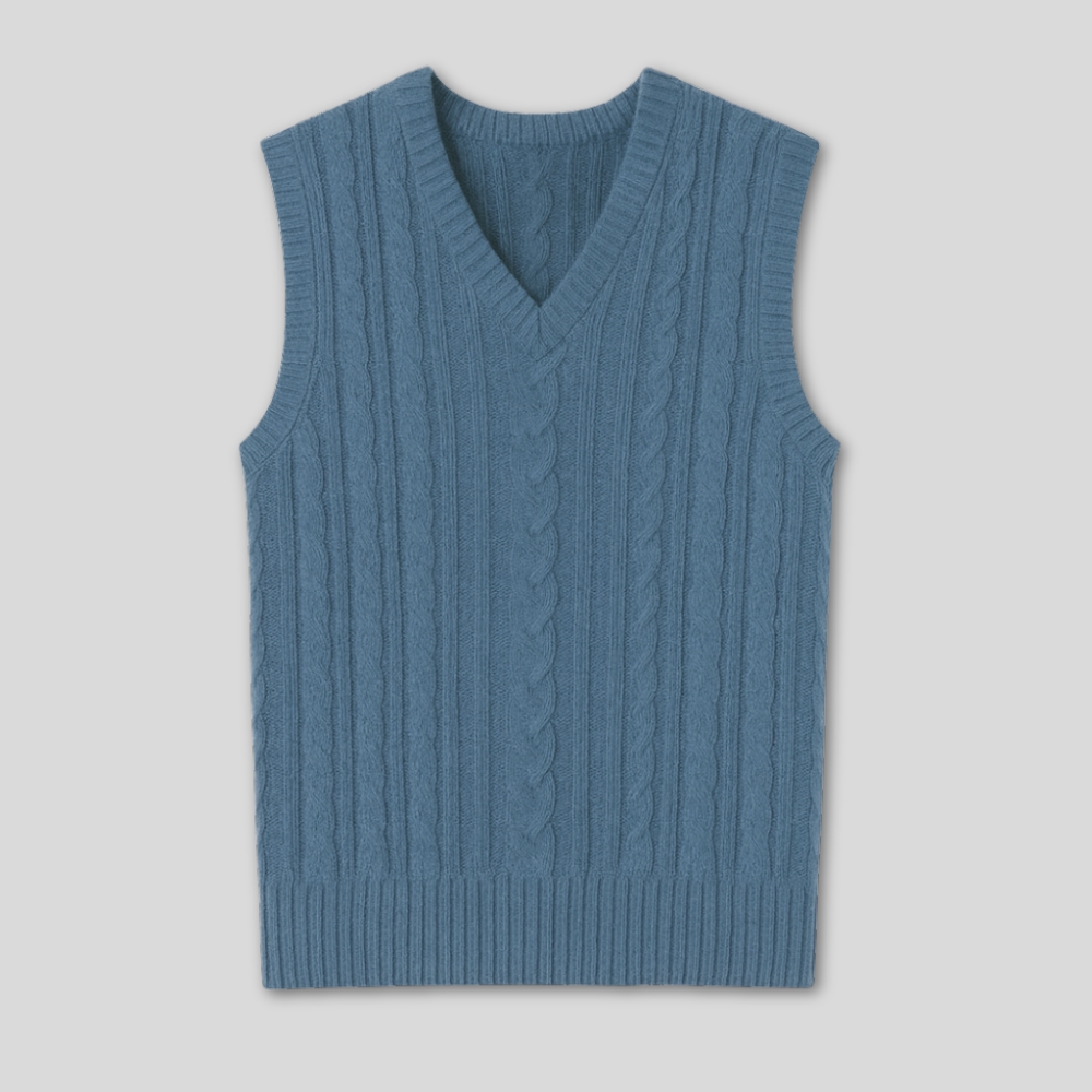 Cable Knit Sweater Vest