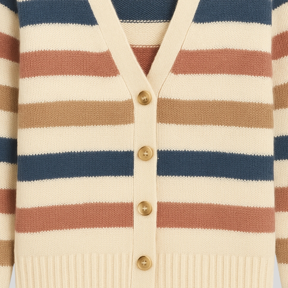 Striped Knit Cardigan