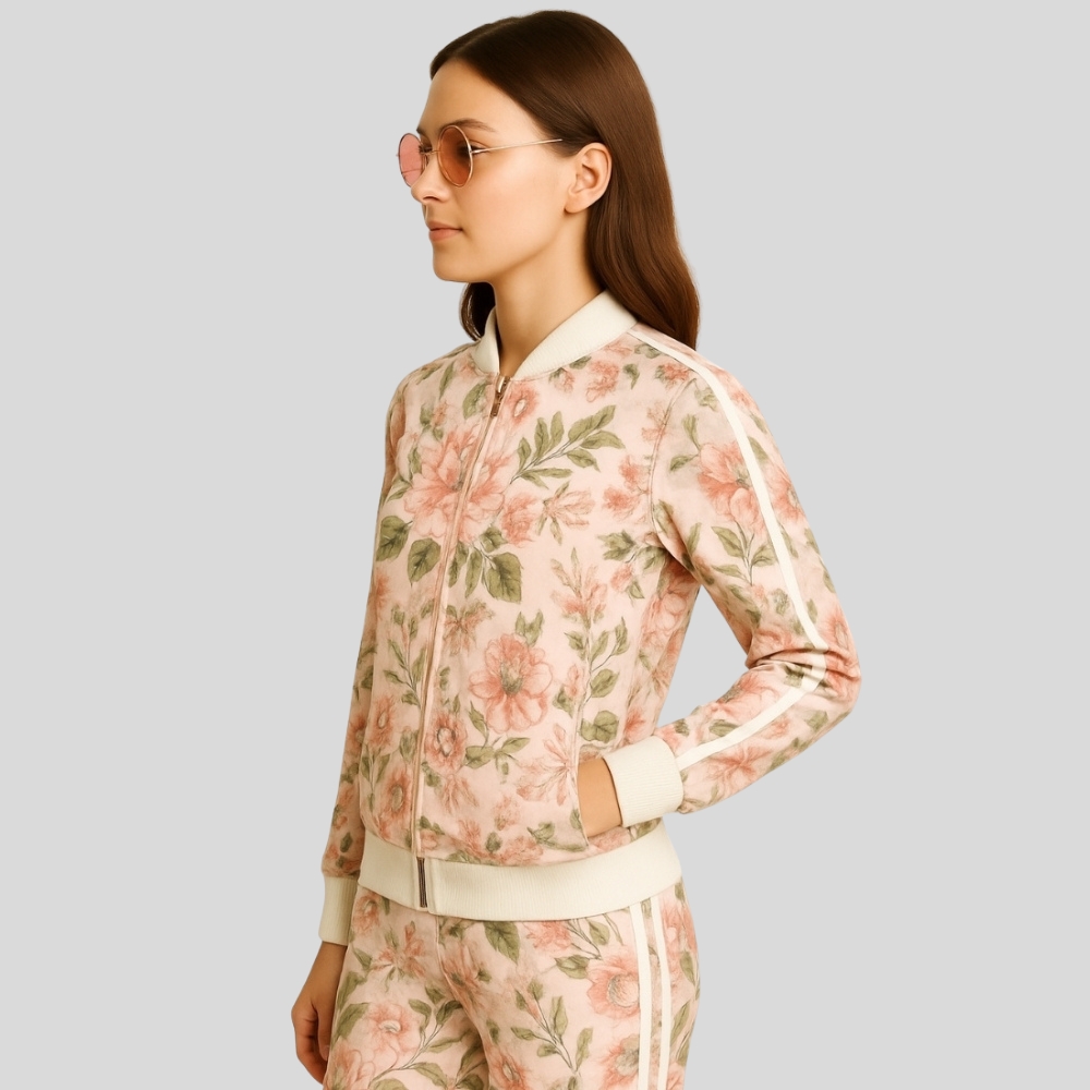 Floral Print Tracksuit Set