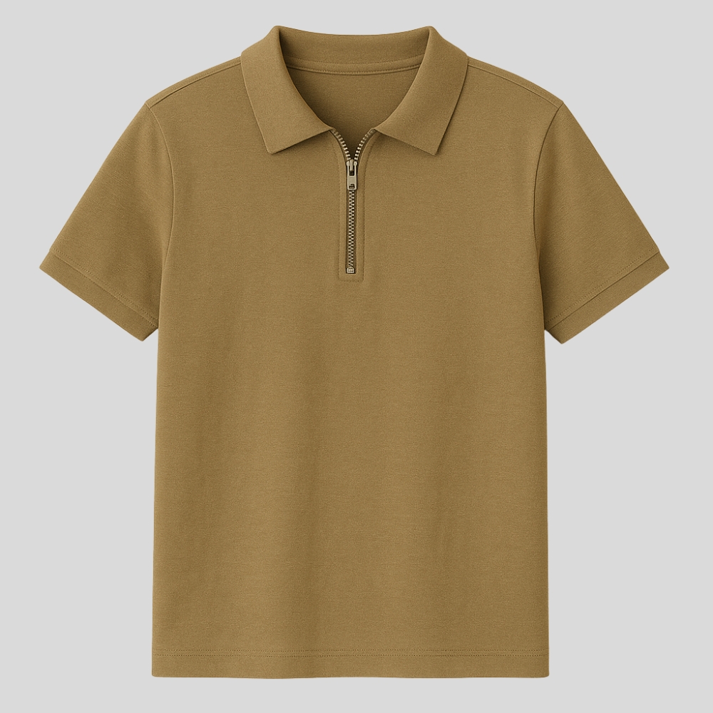 Zipper Polo Shirt