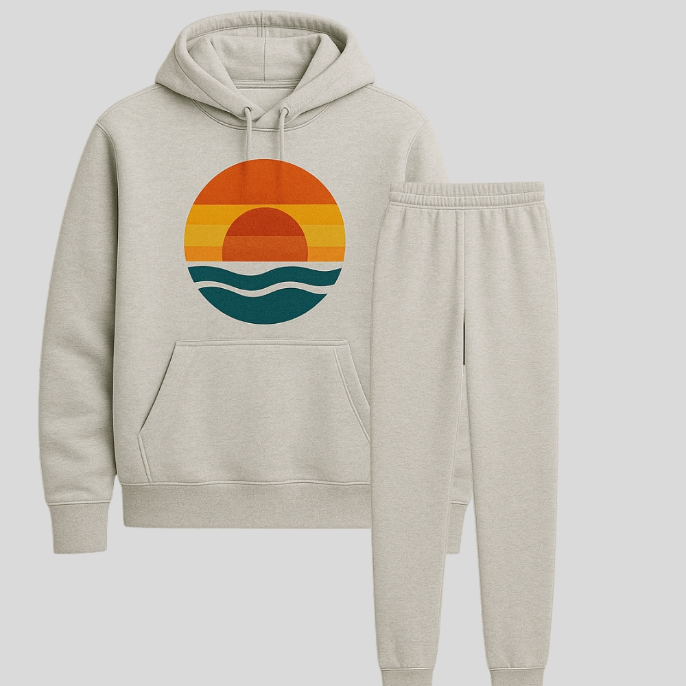 Graphic Hoodie and Trousers Set