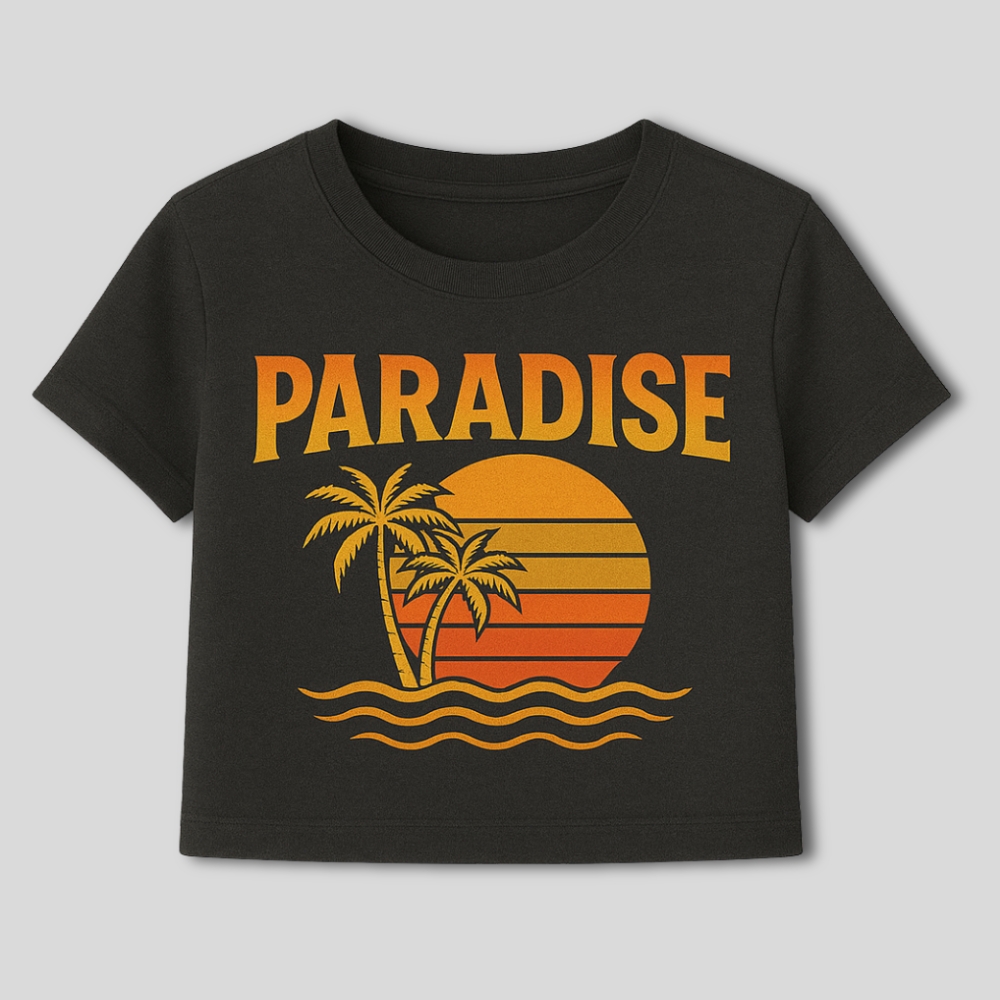 Crop Top Graphic T-Shirt