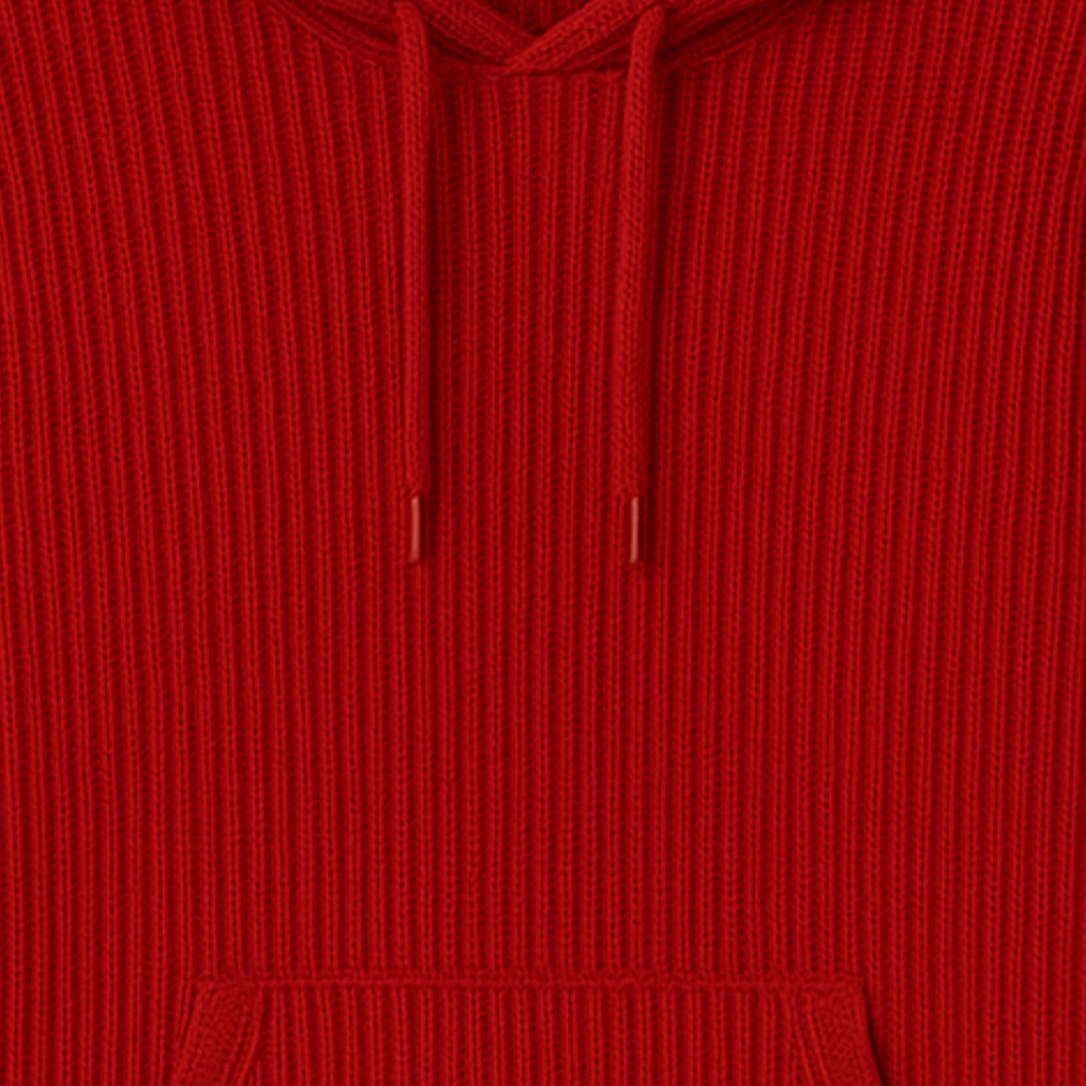 Ribbed hoodie