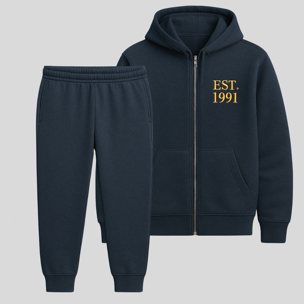 Zipper Hoodie Set