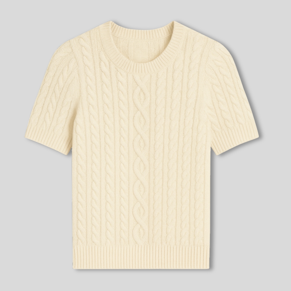 Cable Knit T Shirt