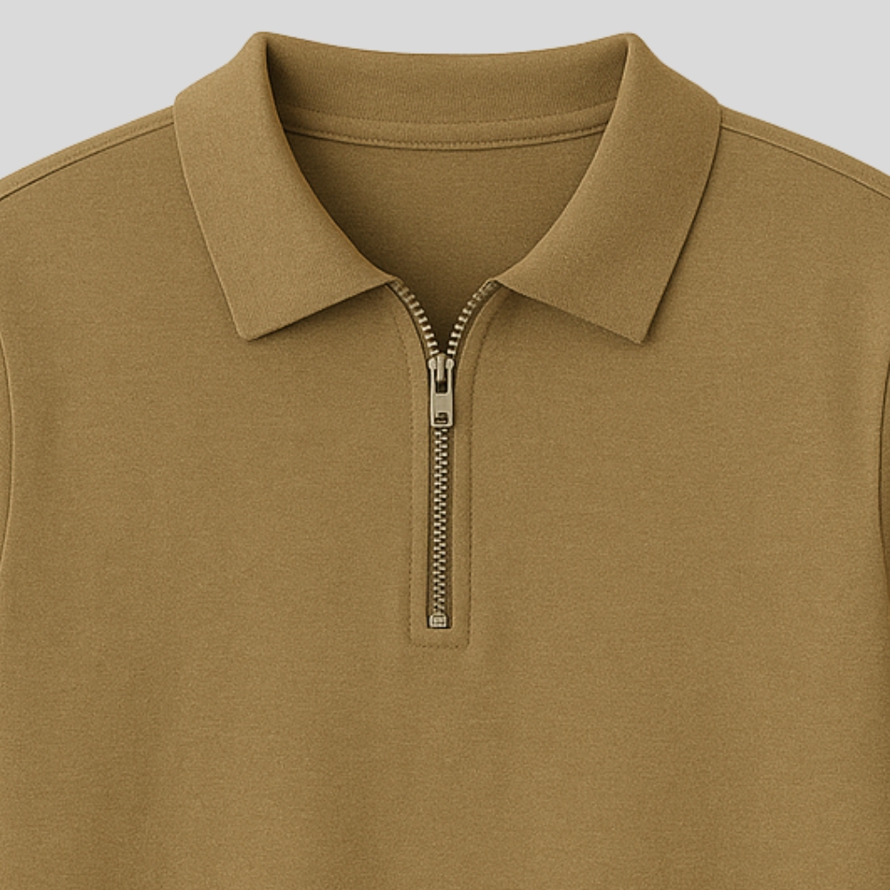 Zipper Polo Shirt