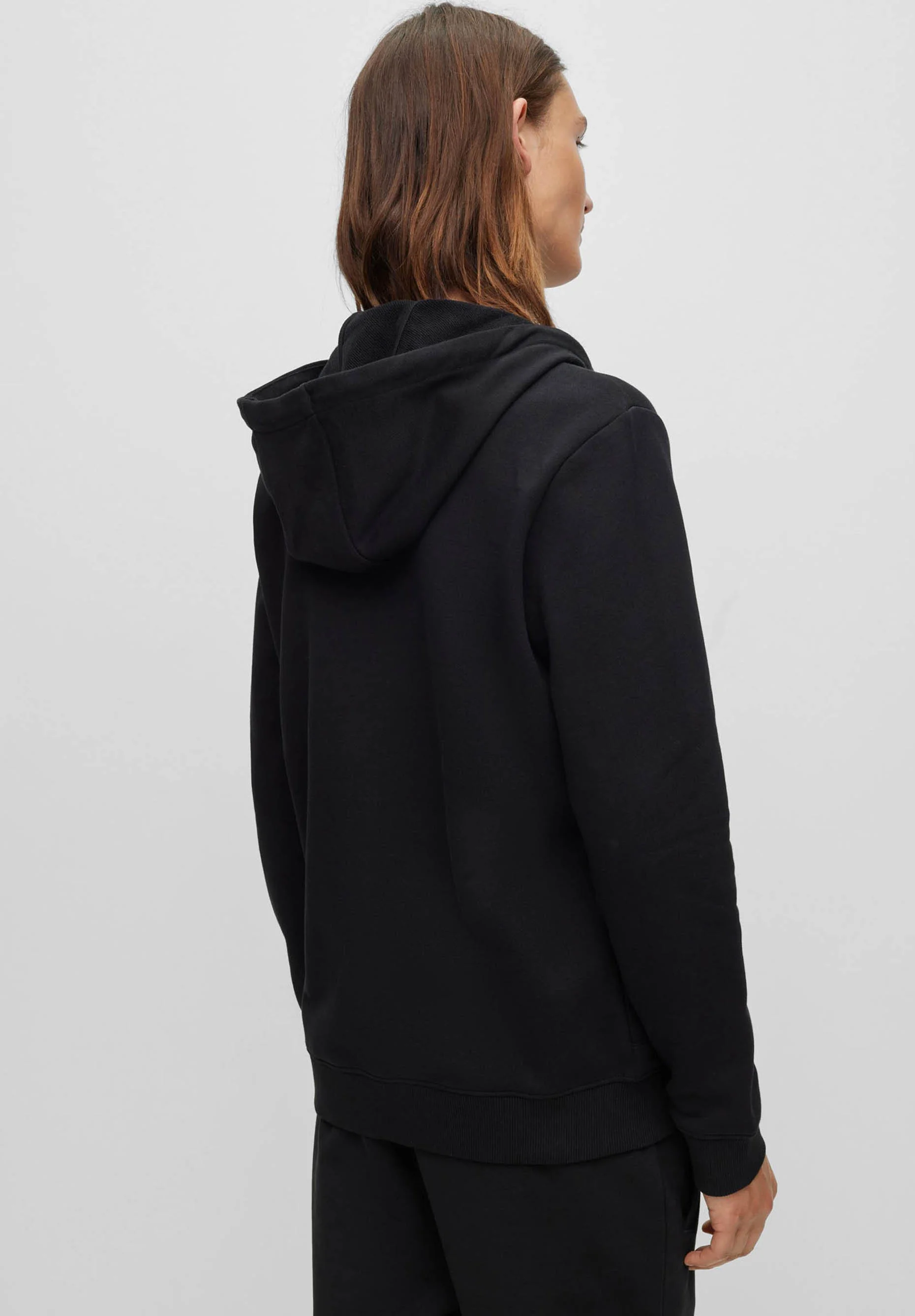 HUGO DAPLE - Zip-up sweatshirt - black