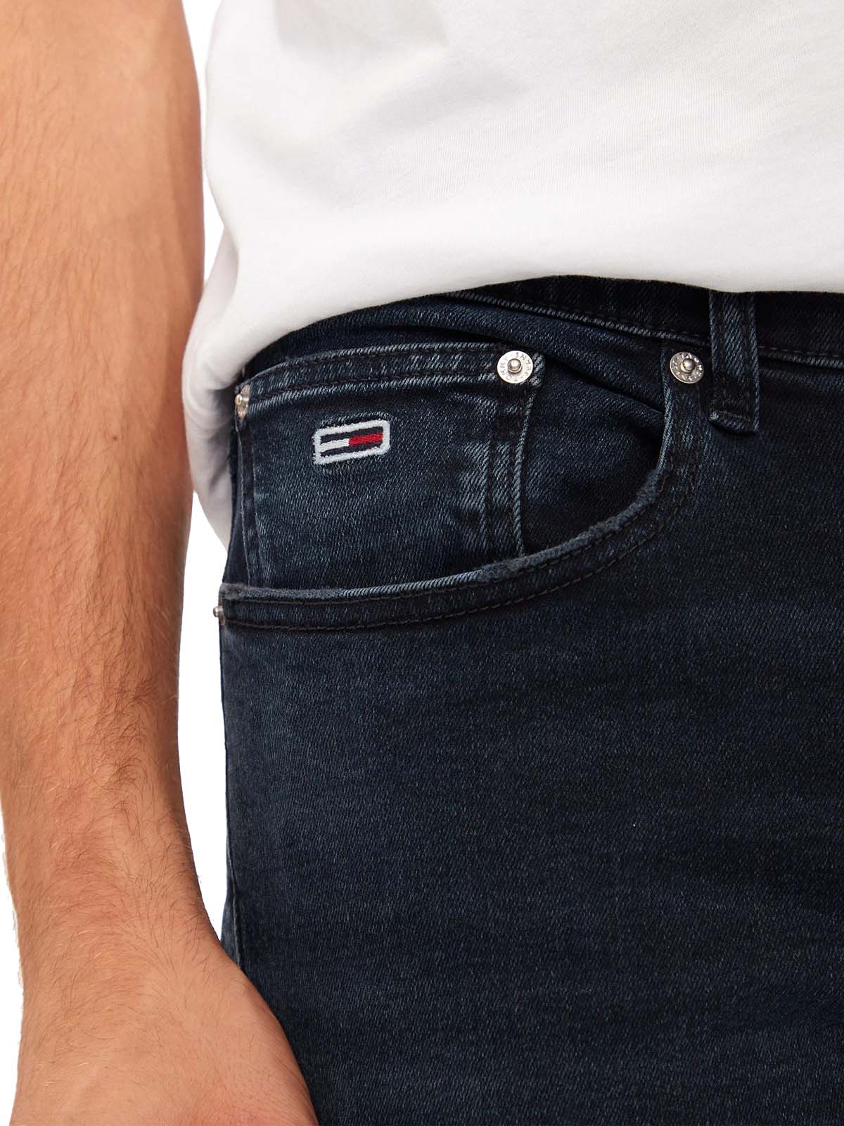 Austin Men's Jeans Pants Elastic with Slim Tapered Fit Blue