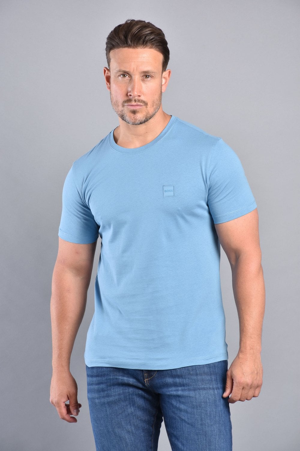 T-shirt BOSS Tales bleu