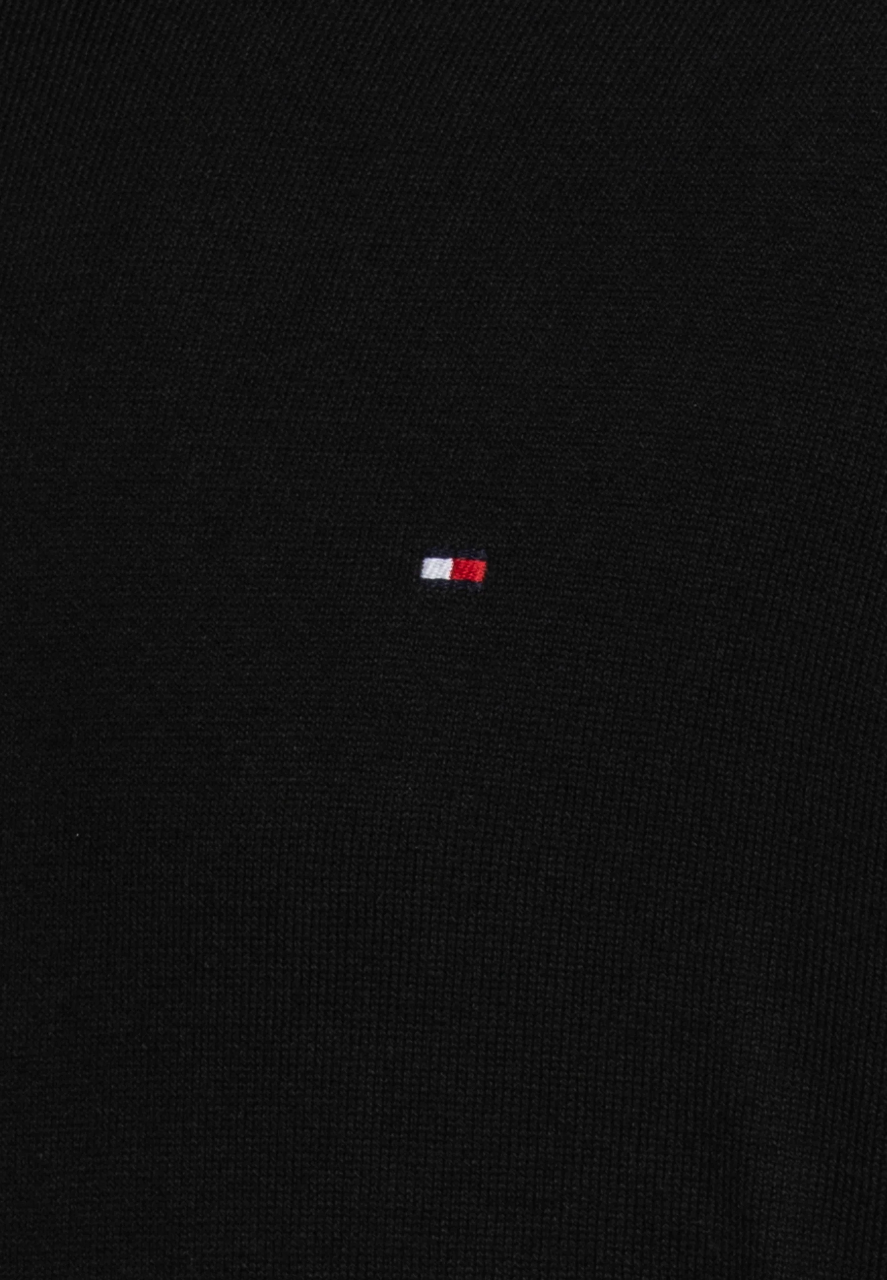 Tommy Hilfiger PIMA ORG CTN CASHMERE ROLL NECK - Pullover - black