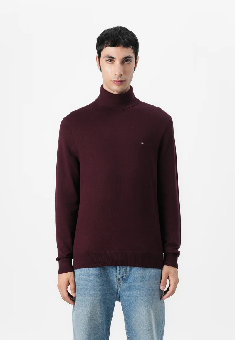 Tommy Hilfiger PIMA ORG CTN CASHMERE ROLL NECK - Pullover - 