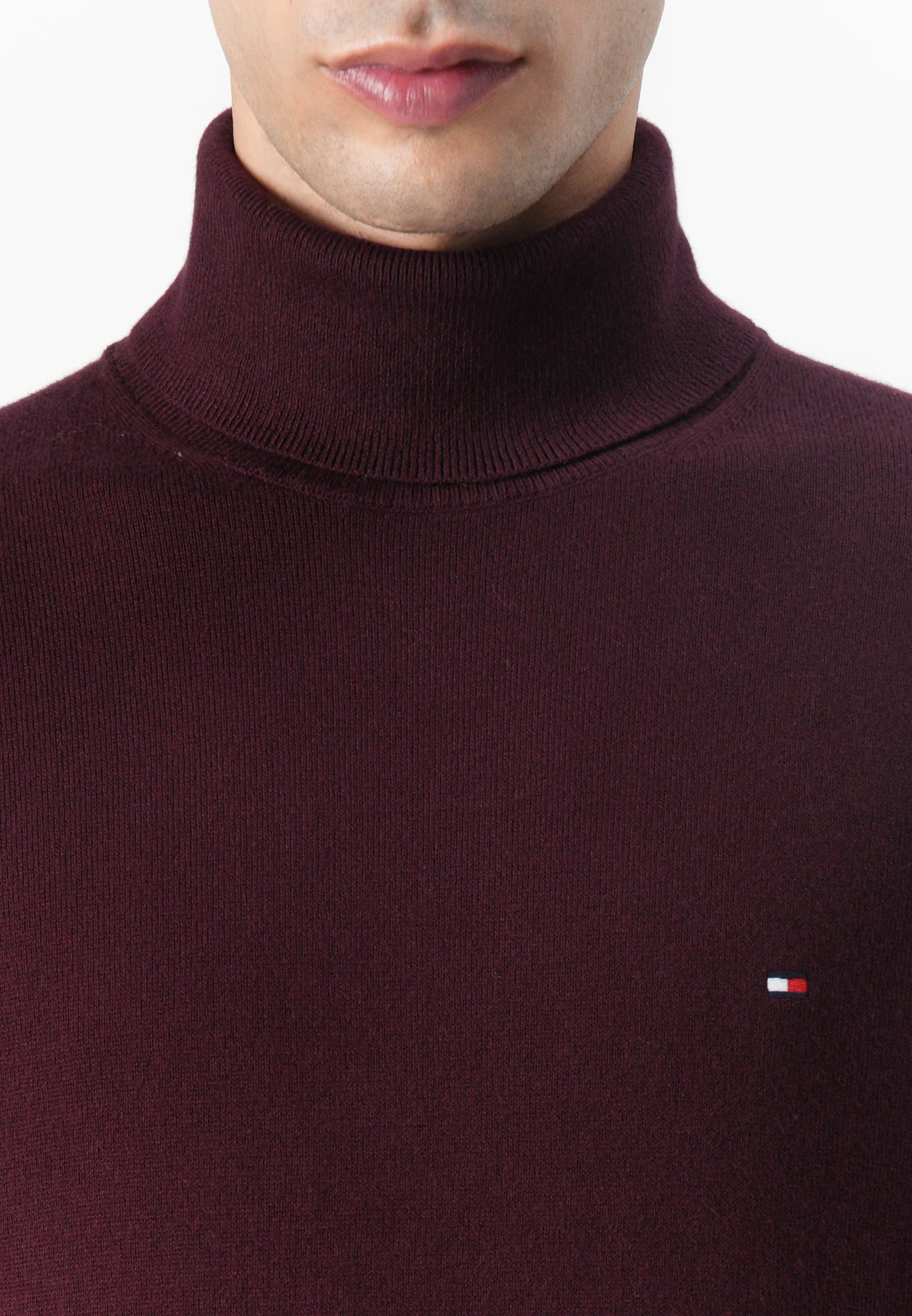 Tommy Hilfiger PIMA ORG CTN CASHMERE ROLL NECK - Pullover - 