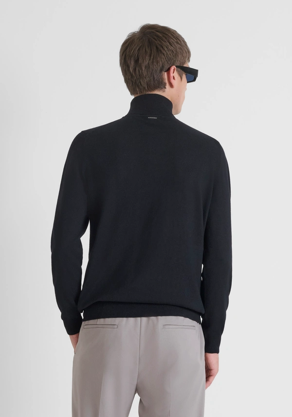 Antony Morato REGULAR FIT WOOL AND CASHMERE BLEND SWEATER WITH COLLAR