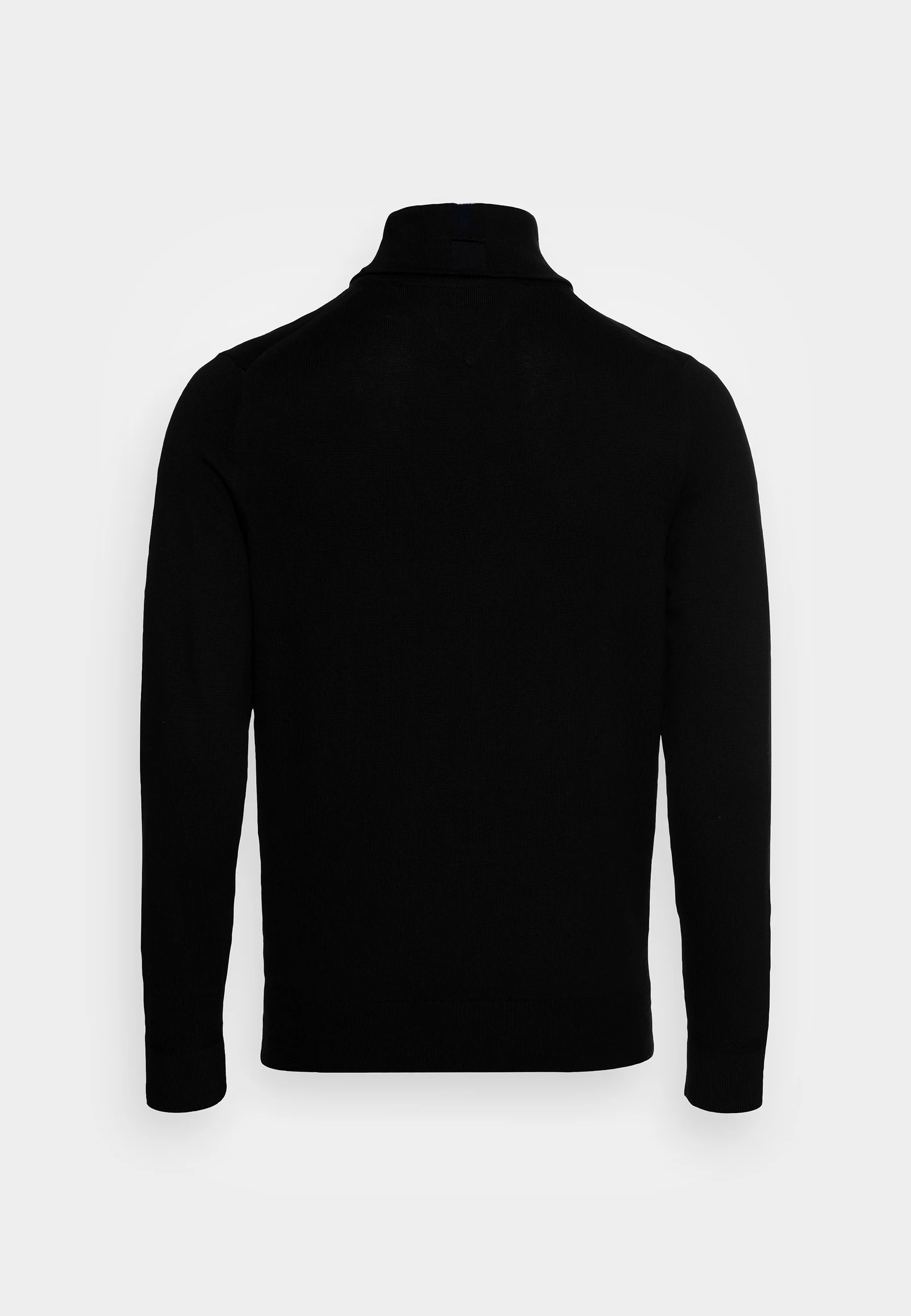 Tommy Hilfiger PIMA ORG CTN CASHMERE ROLL NECK - Pullover - black