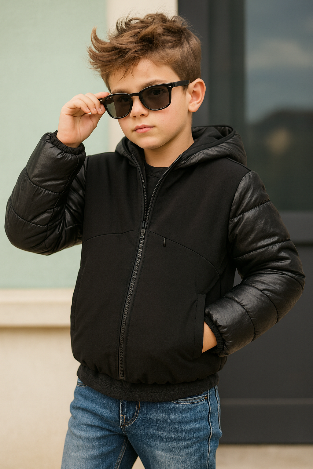 Giubbotto Guess Nero Bambino 12 Anni