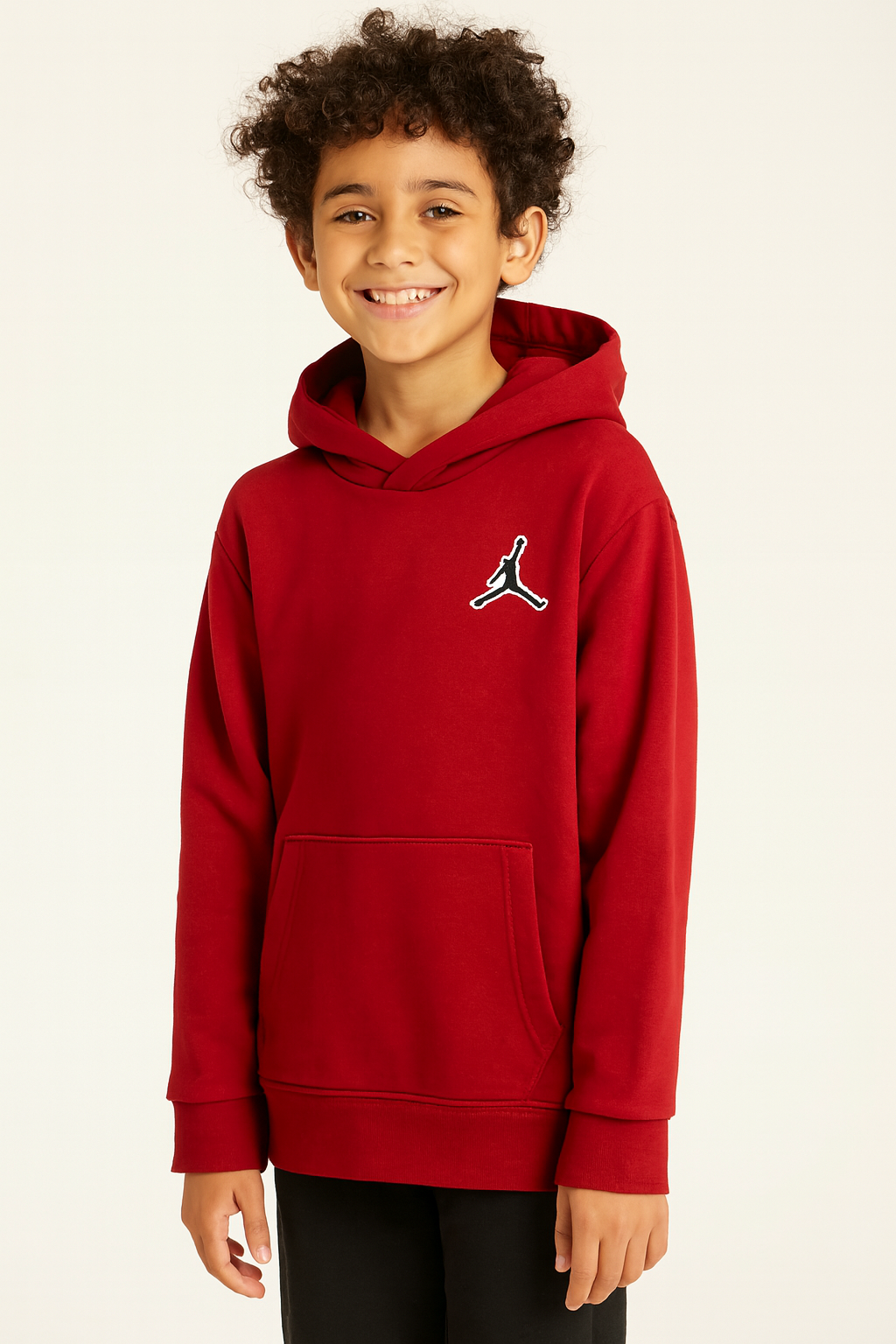 Felpa con Cappuccio Jordan Rossa – 10/12 Anni