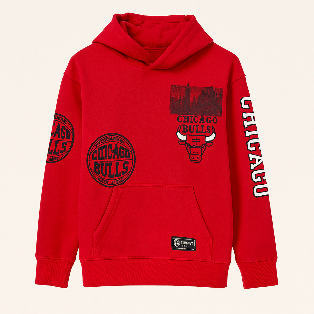 Felpa Chicago Bulls Rossa Bambino 