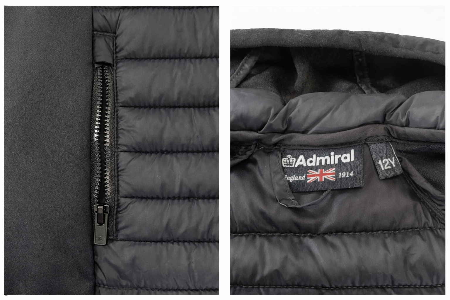 Giubbotto Admiral Varsity Nero 12 Anni – Pari al Nuovo