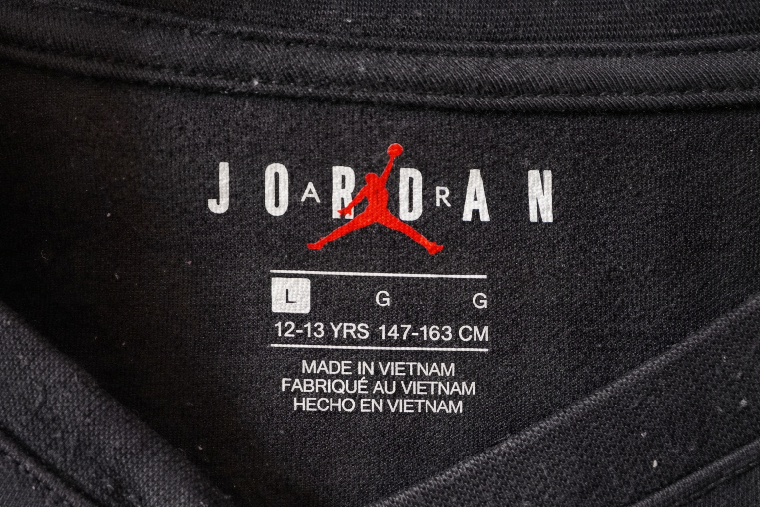 T-shirt Jordan nera