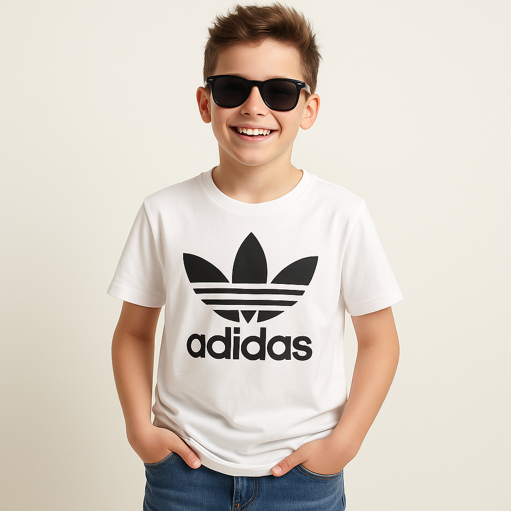 Maglietta Adidas bianca bambino 10 anni
