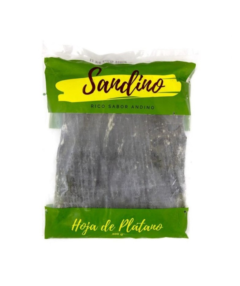 Hoja de plátano congelada 500g