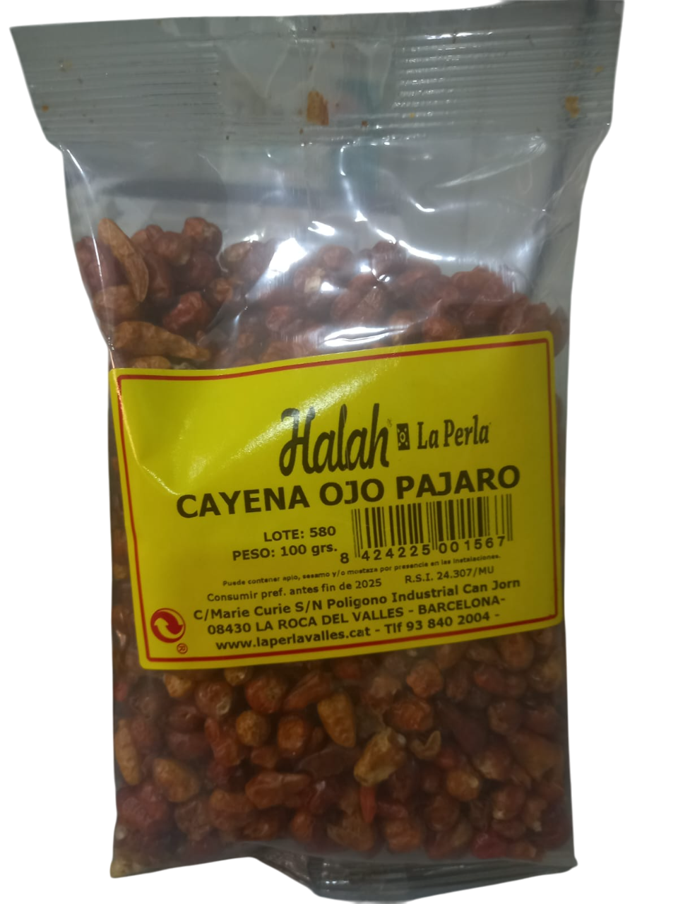  Cayena picante grano 100g
