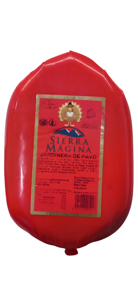 Mortadela de pavo con aceitunas (€/kg)