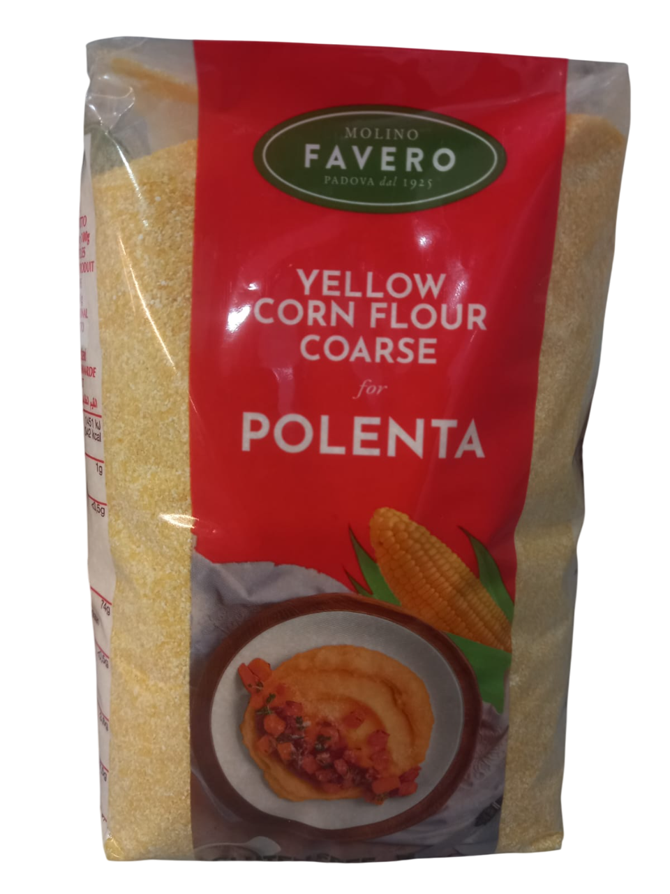 Harina de maíz amarilla mediana para polenta 1kg