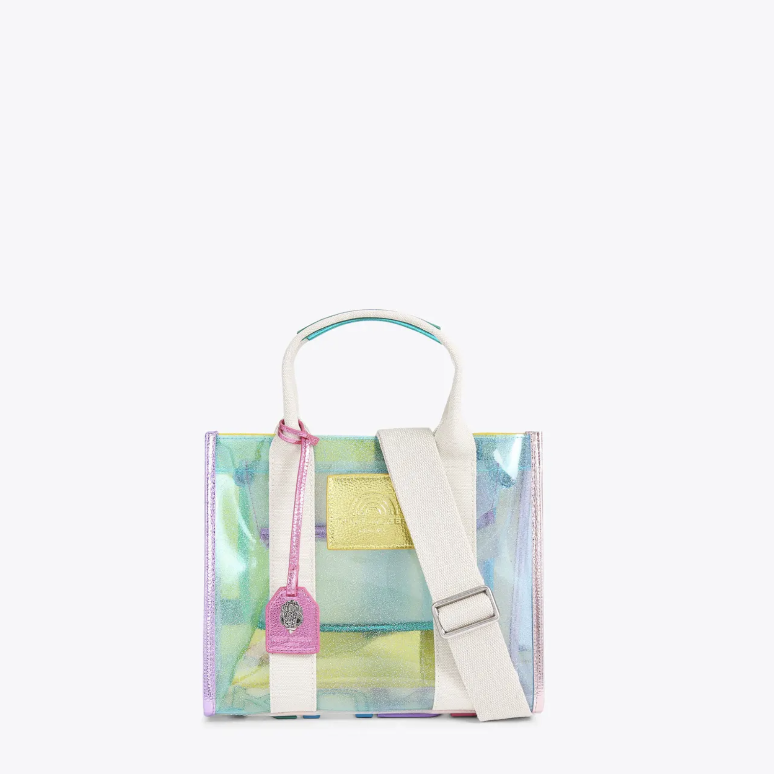 KURT GEIGER LONDON. SMALL VINYL SOUTHBANK TOTE BAG