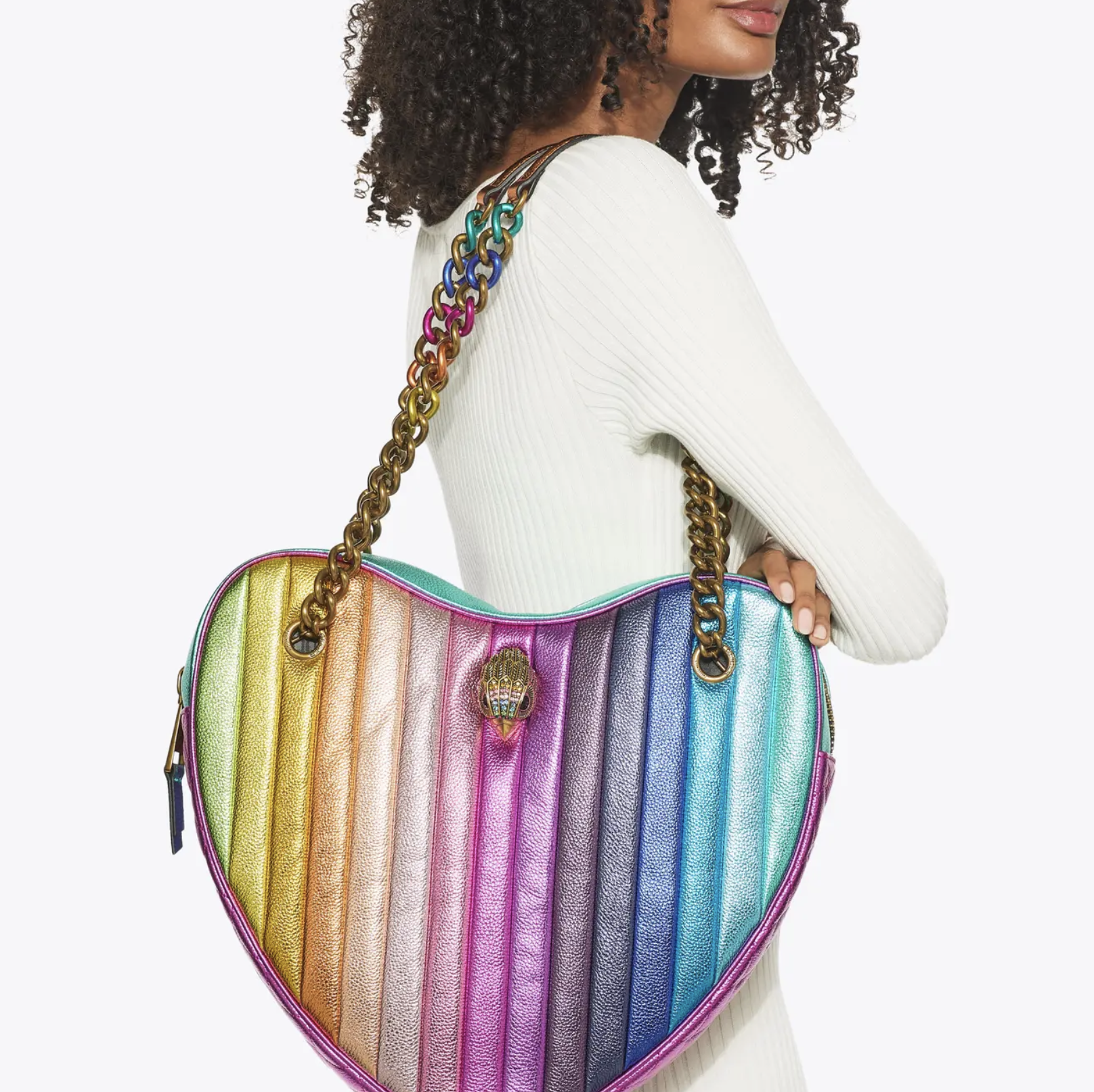 Kurt Geiger London. Large Kensington Heart Bag 