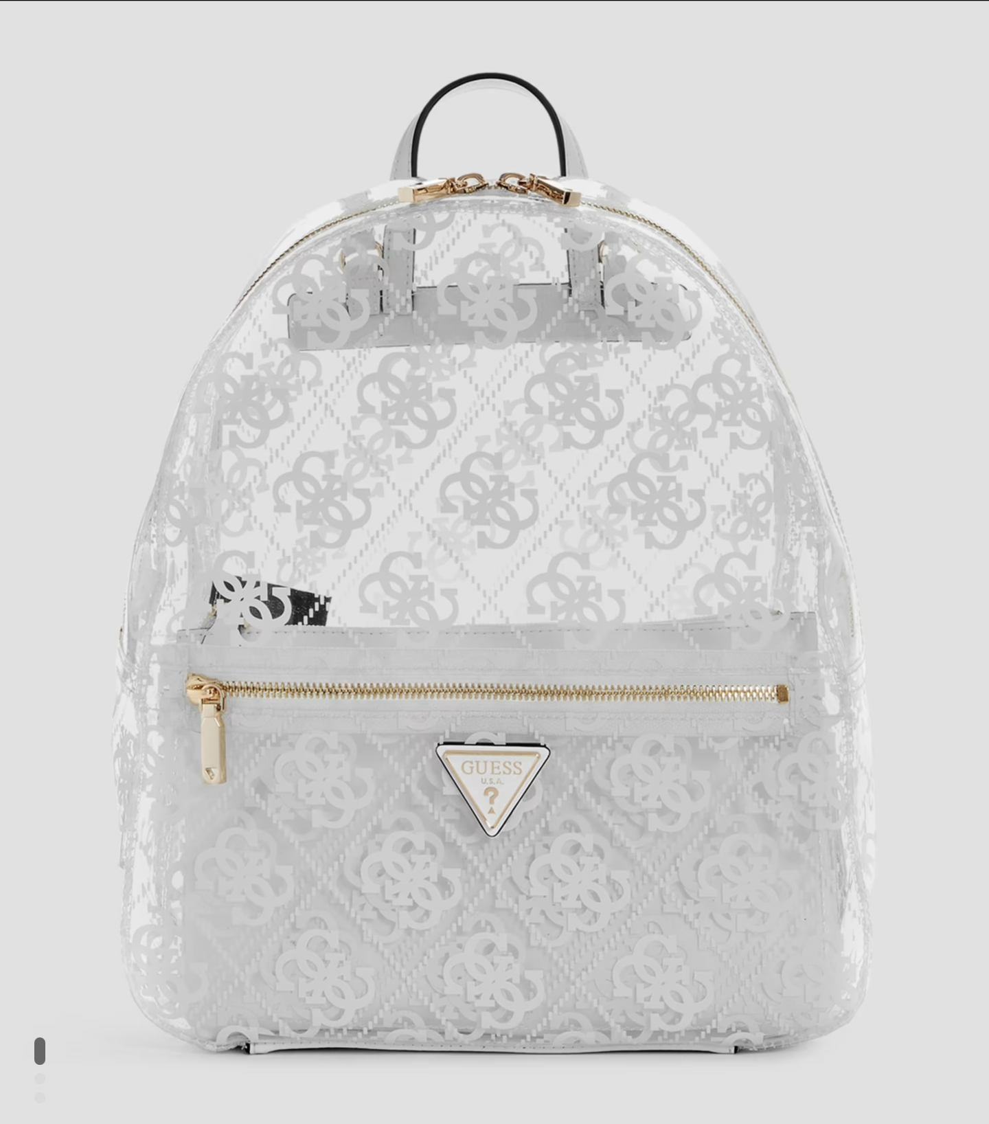 GUESS. Mochila Tuana Clear Quattro G.