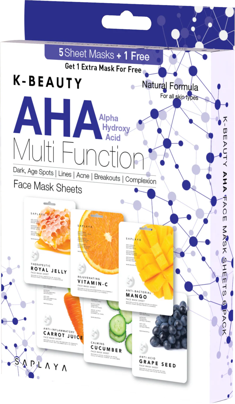 AHA Multi Function. Mascarillas faciales K-Beauty.