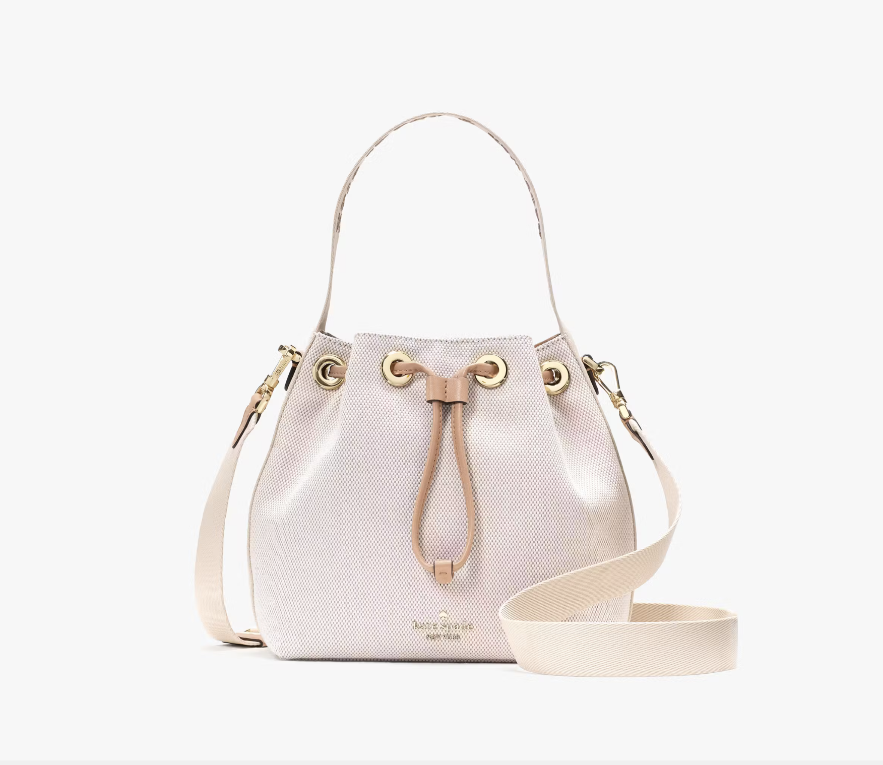 Kate Spade. Bolsa de lona tipo cubo Kip