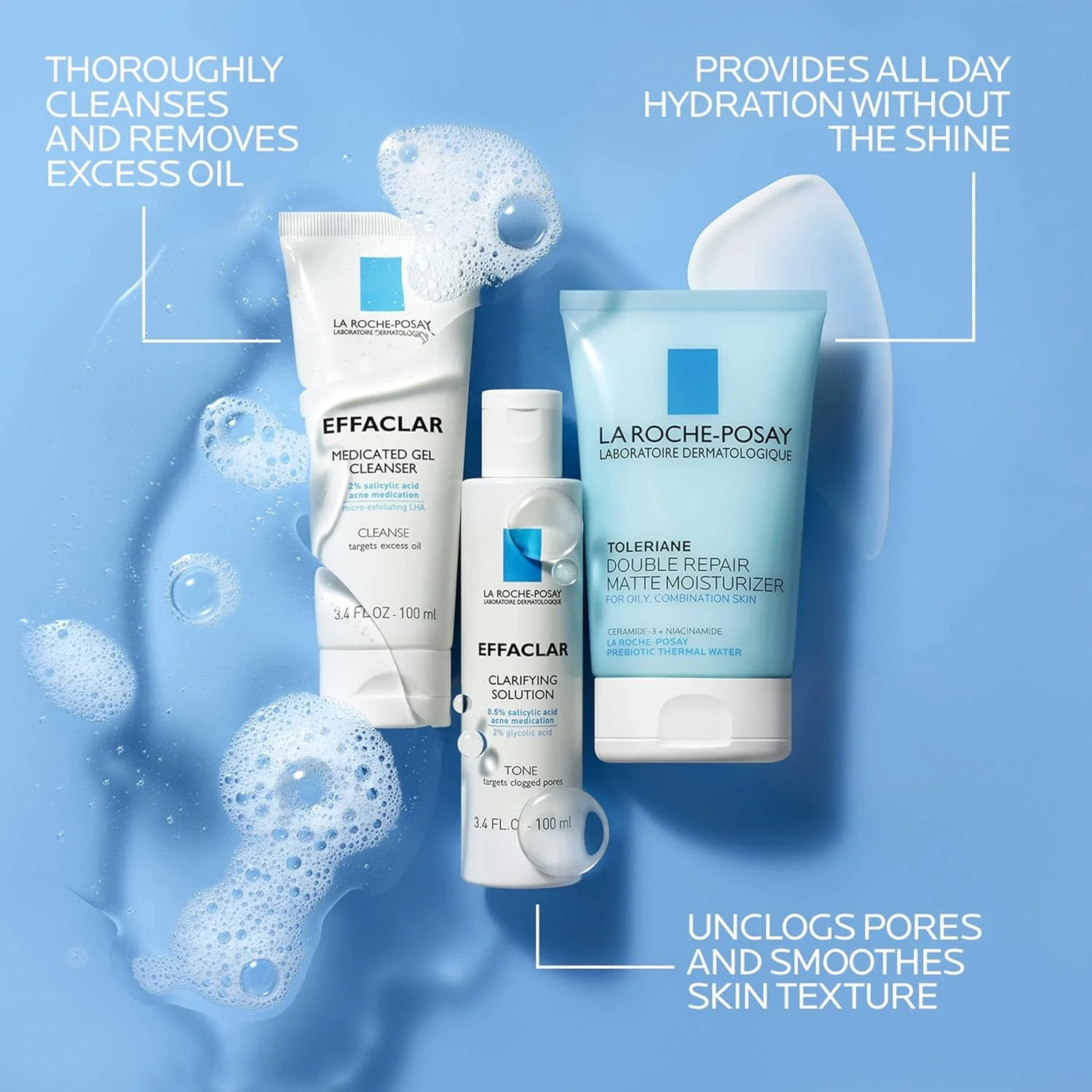 La Roche-Posay. Kit Esencial Diario Effaclar para el Acné.