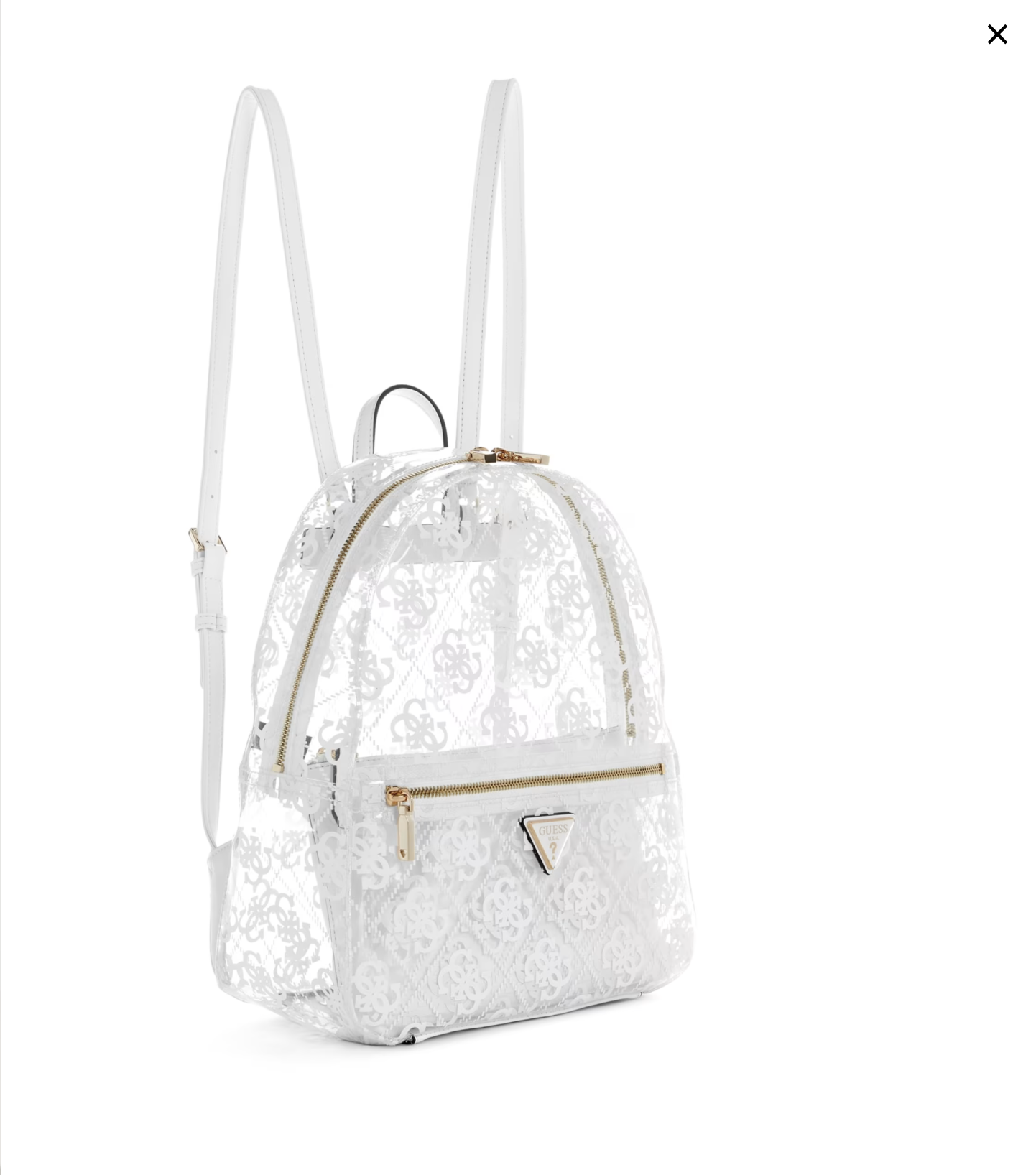 GUESS. Mochila Tuana Clear Quattro G.