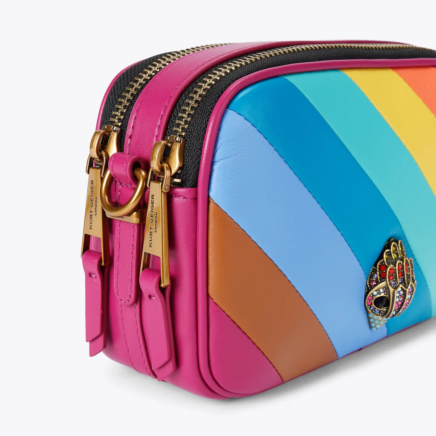 KURT GEIGER LONDON. Bolso arcoíris.