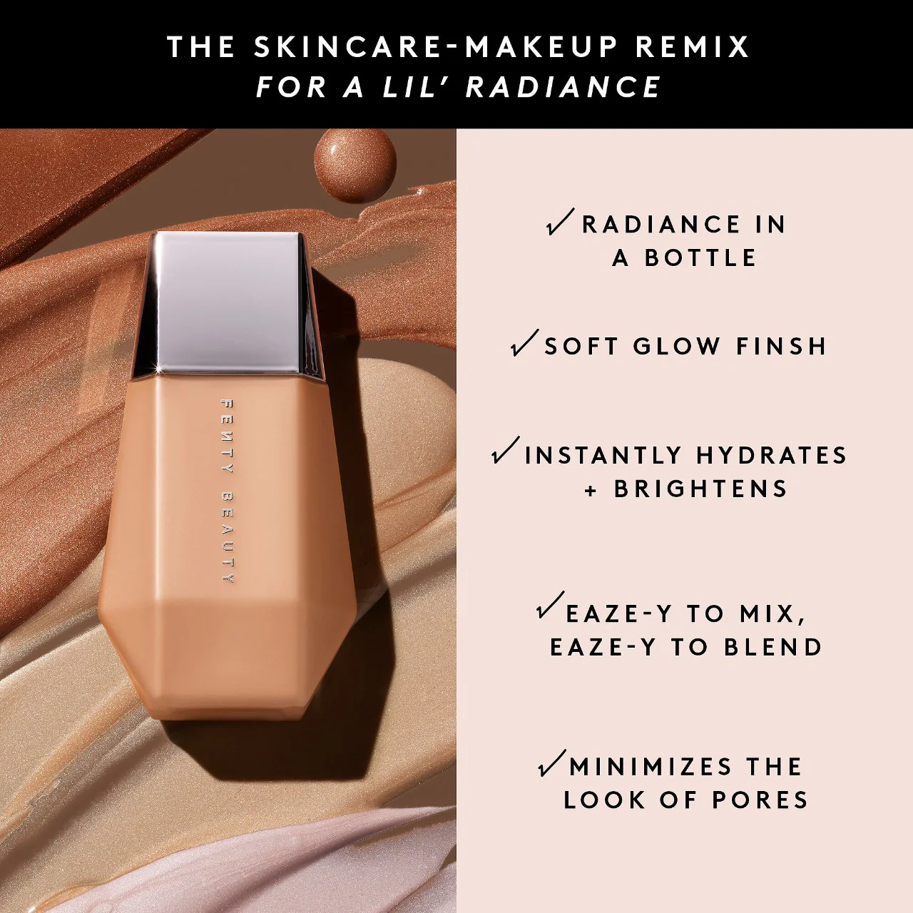Fenty Beauty, Raze Drop'lit All-Over Glow Enhancer. Iluminador color Bronze.