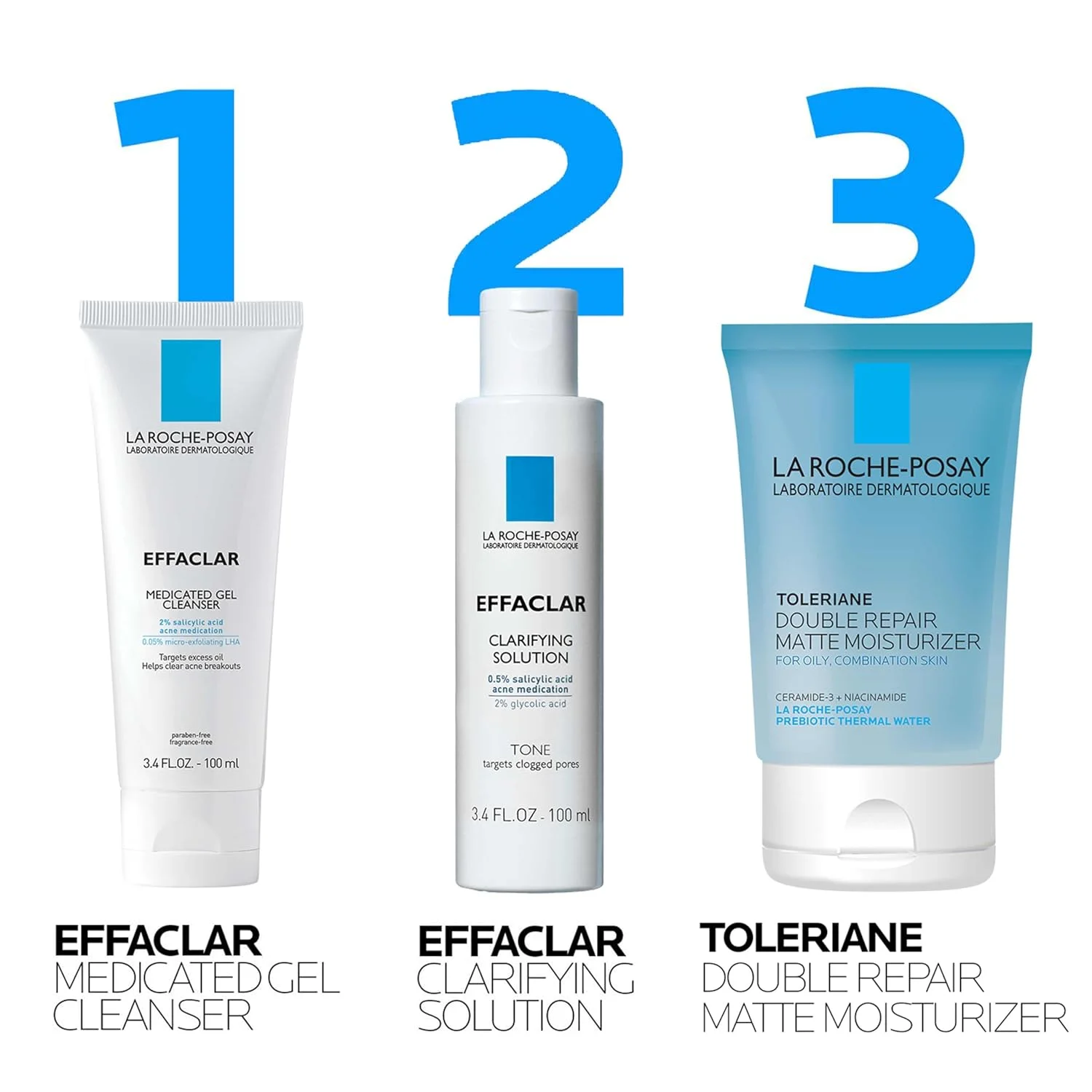 La Roche-Posay. Kit Esencial Diario Effaclar para el Acné.