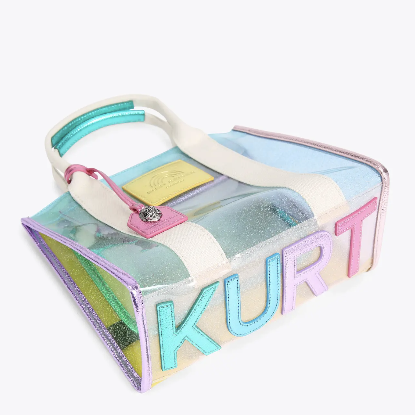 KURT GEIGER LONDON. SMALL VINYL SOUTHBANK TOTE BAG