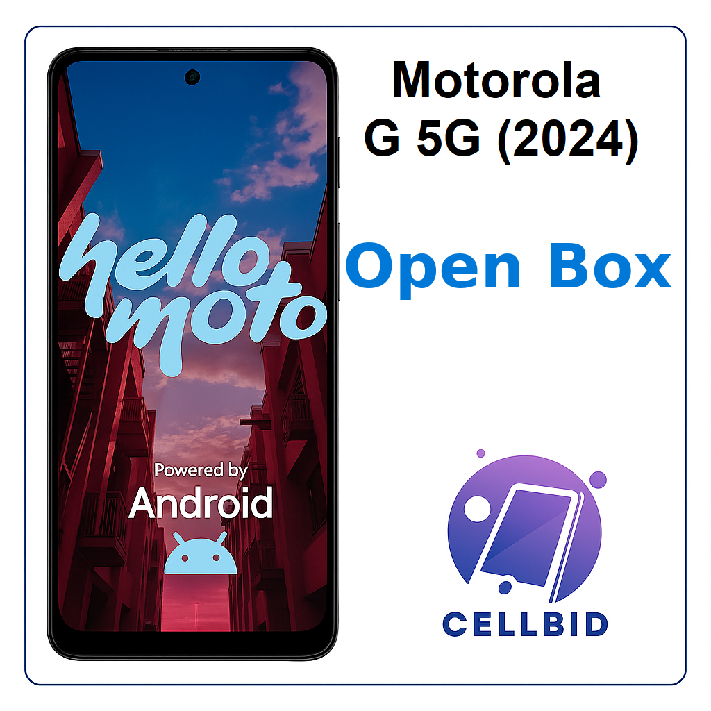 Open Box! Motorola G 5G (2024) Sage Green Unlocked 128GB XT2417 Fast Charge 5000 mAh