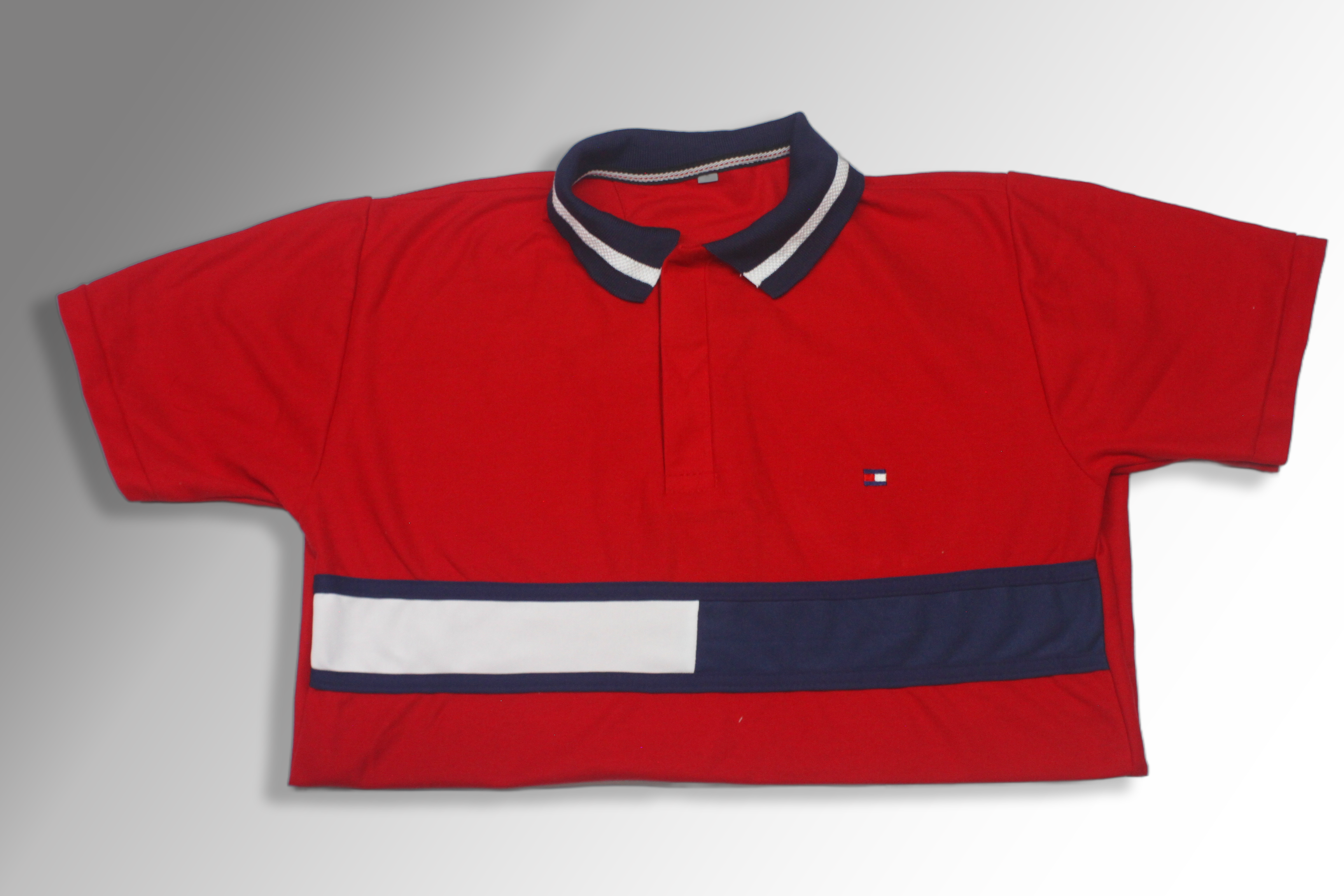Polo con franja bicolor
