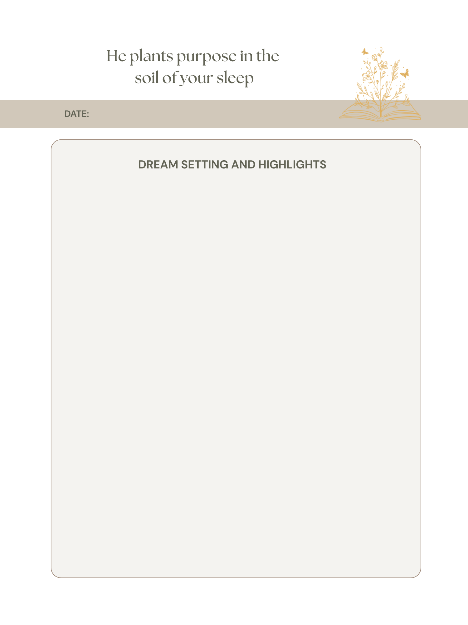 The Dreamer's Journal