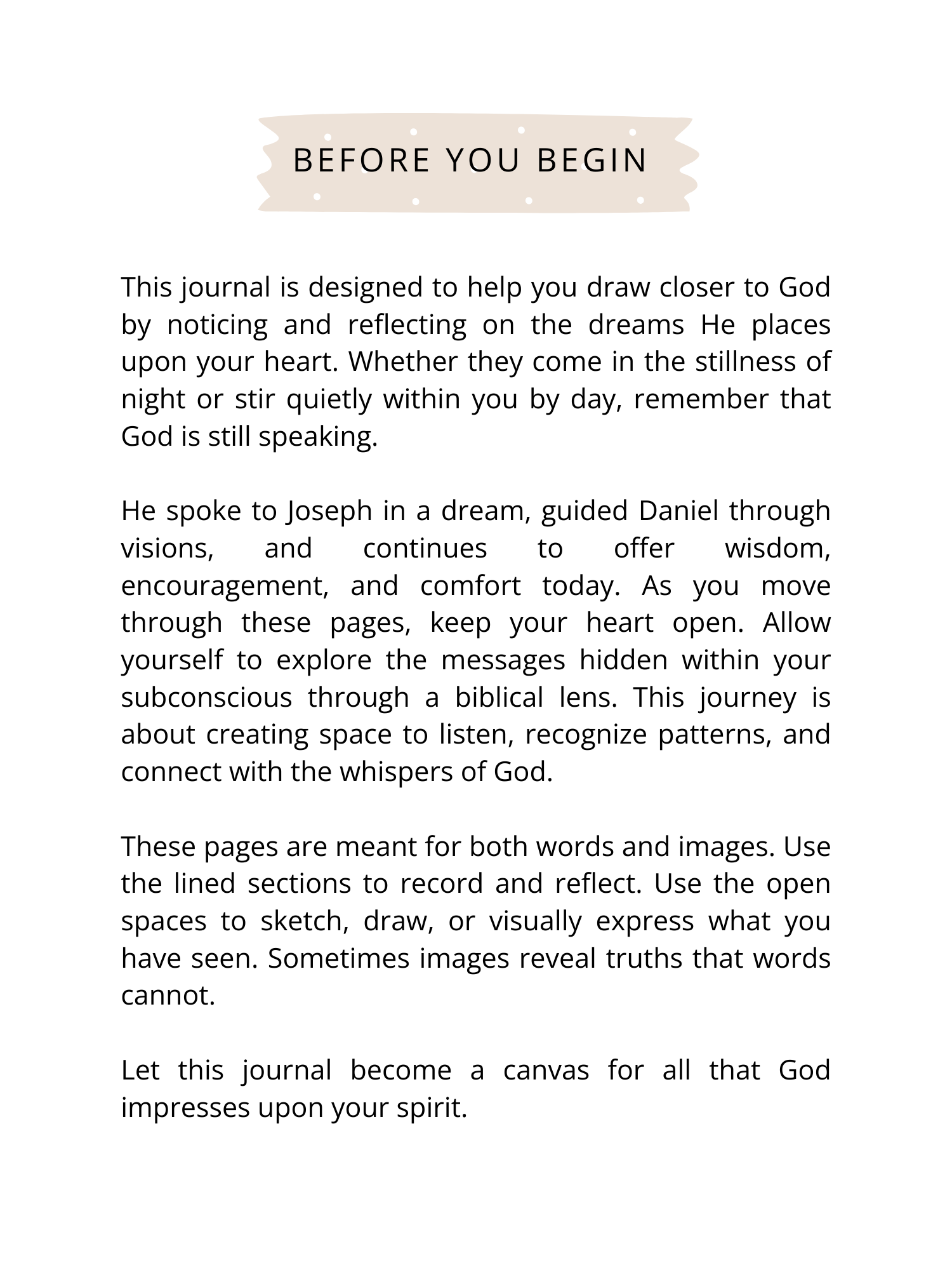 The Dreamer's Journal