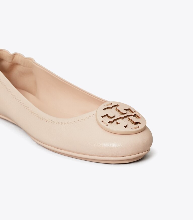Tory Burch - Minnie embellished leather ballet flats