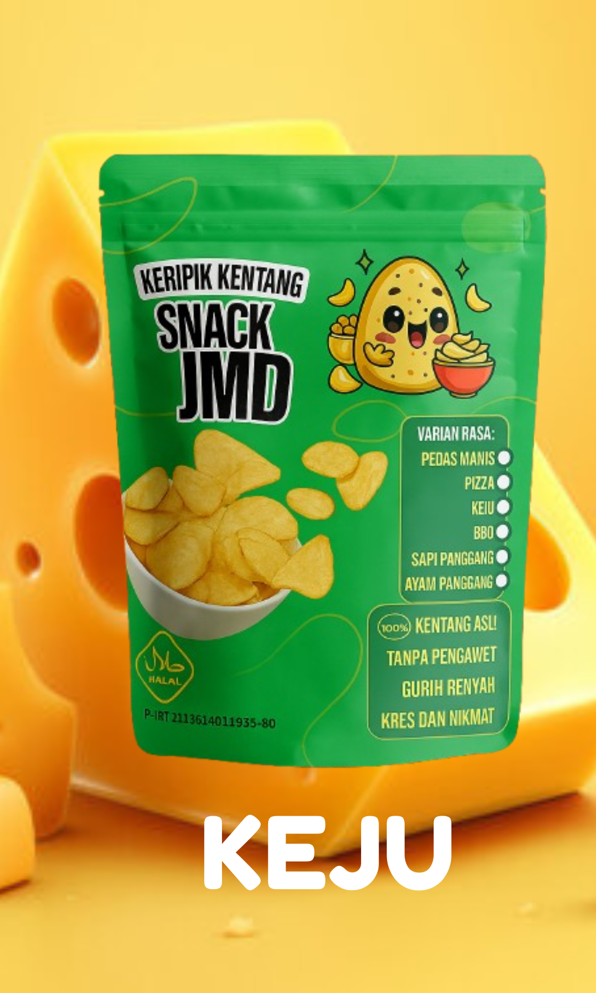 Keripik Kentang Snack JMD - Keju