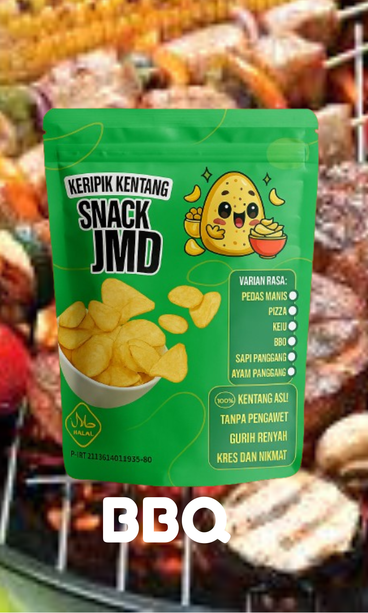 Keripik Kentang Snack JMD -BBQ