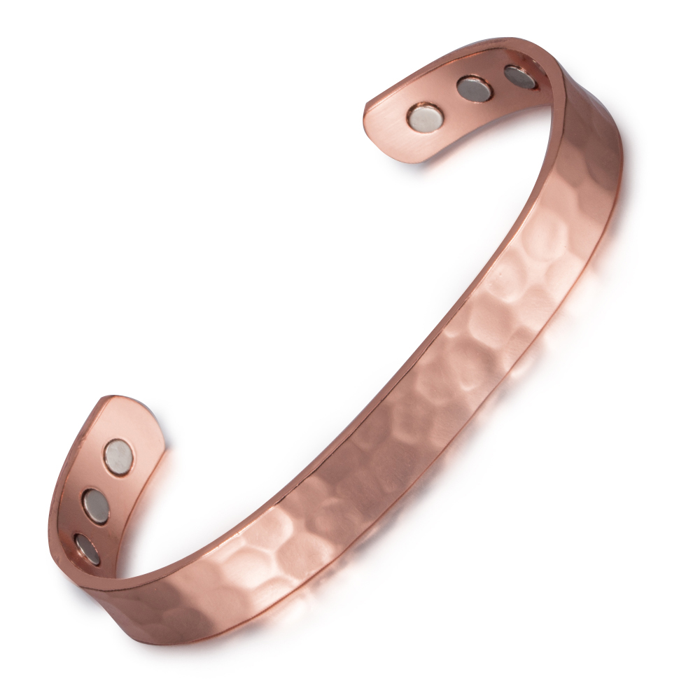 Hammered Copper Magnetic Bracelet