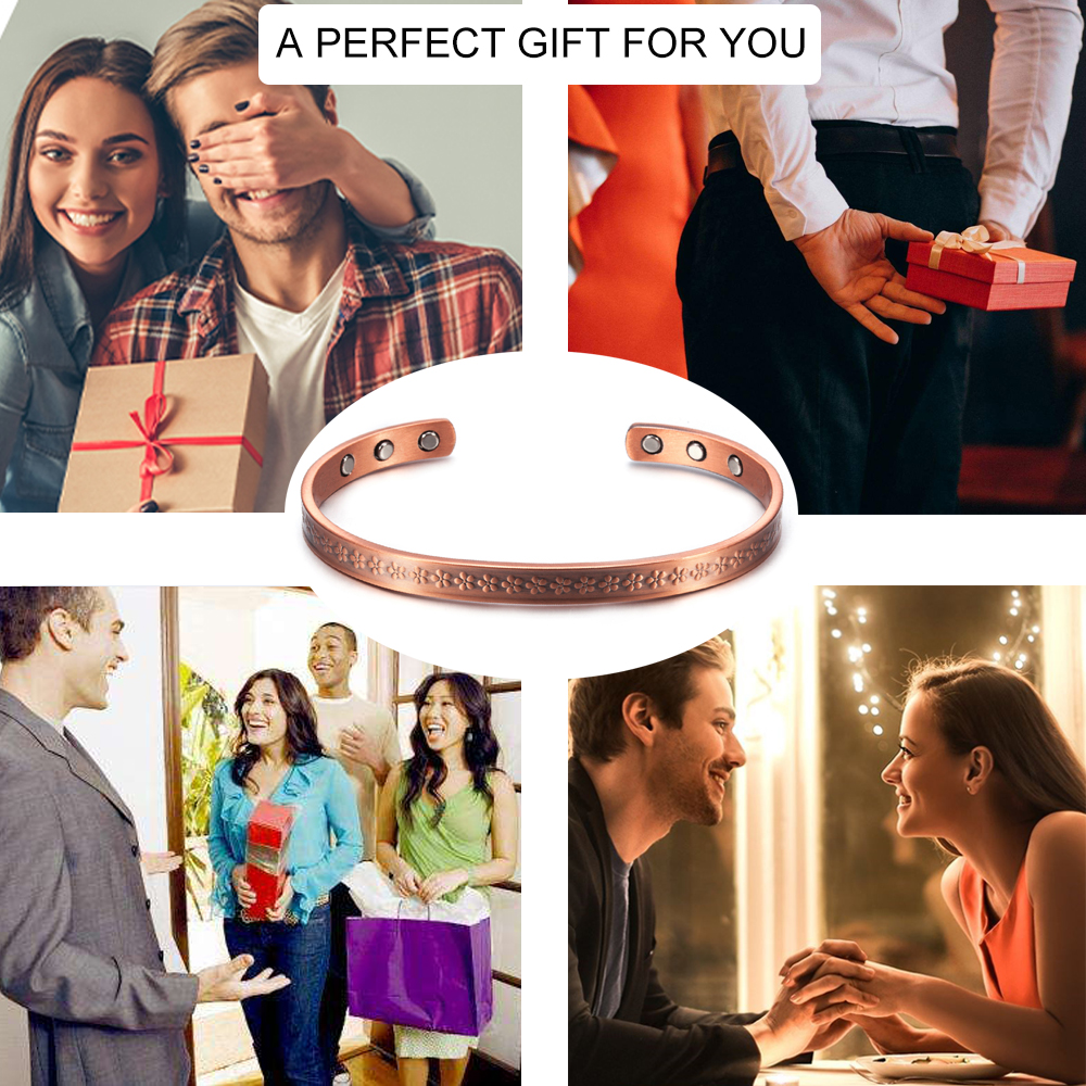 Pure Copper Magnetic Bracelet – Pain Relief, Arthritis Support & Elegant Wellness Jewelry